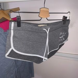 small gray hollister sleeping shorts